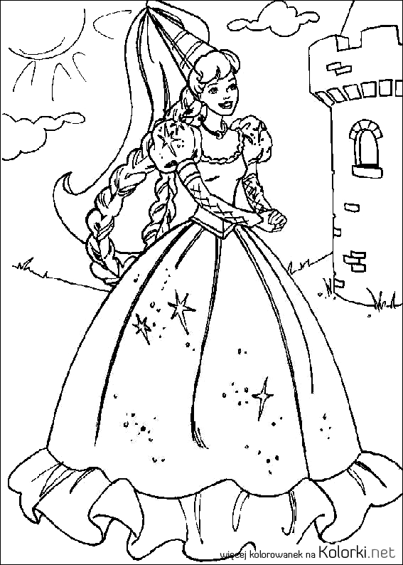 Księżniczka kolorowanki